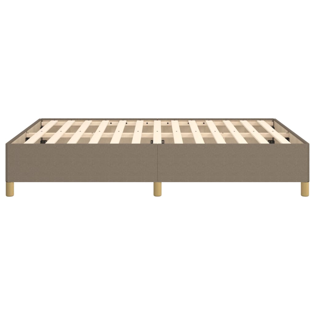 Bettgestell ohne Matratze Taupe 140x190 cm Stoff