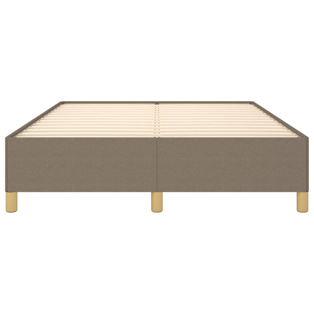 Bettgestell ohne Matratze Taupe 140x200 cm Stoff