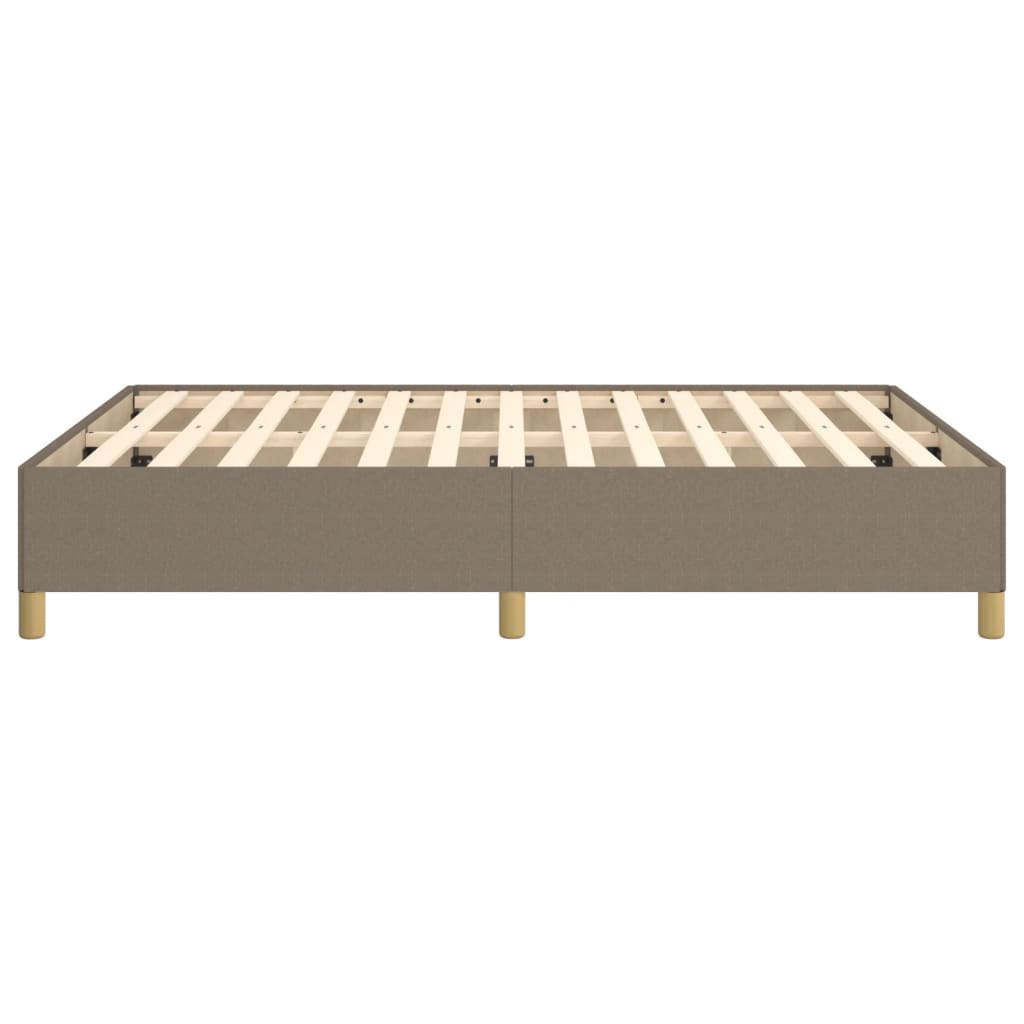 Bettgestell ohne Matratze Taupe 140x200 cm Stoff