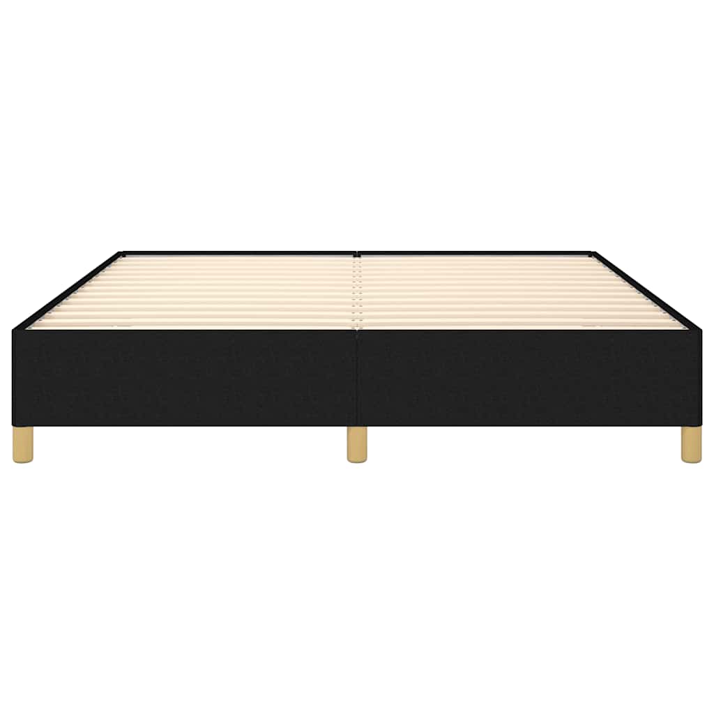 Bettgestell ohne Matratze Schwarz 160x200 cm Stoff