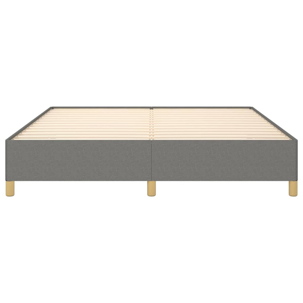 Bettgestell ohne Matratze Dunkelgrau 180x200 cm Stoff
