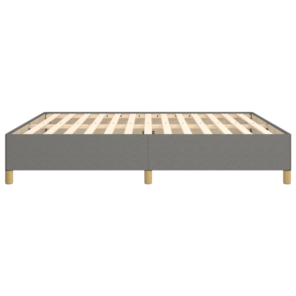 Bettgestell ohne Matratze Dunkelgrau 180x200 cm Stoff