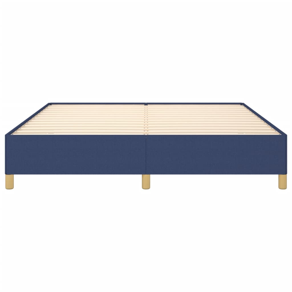 Bettgestell ohne Matratze Blau 180x200 cm Stoff
