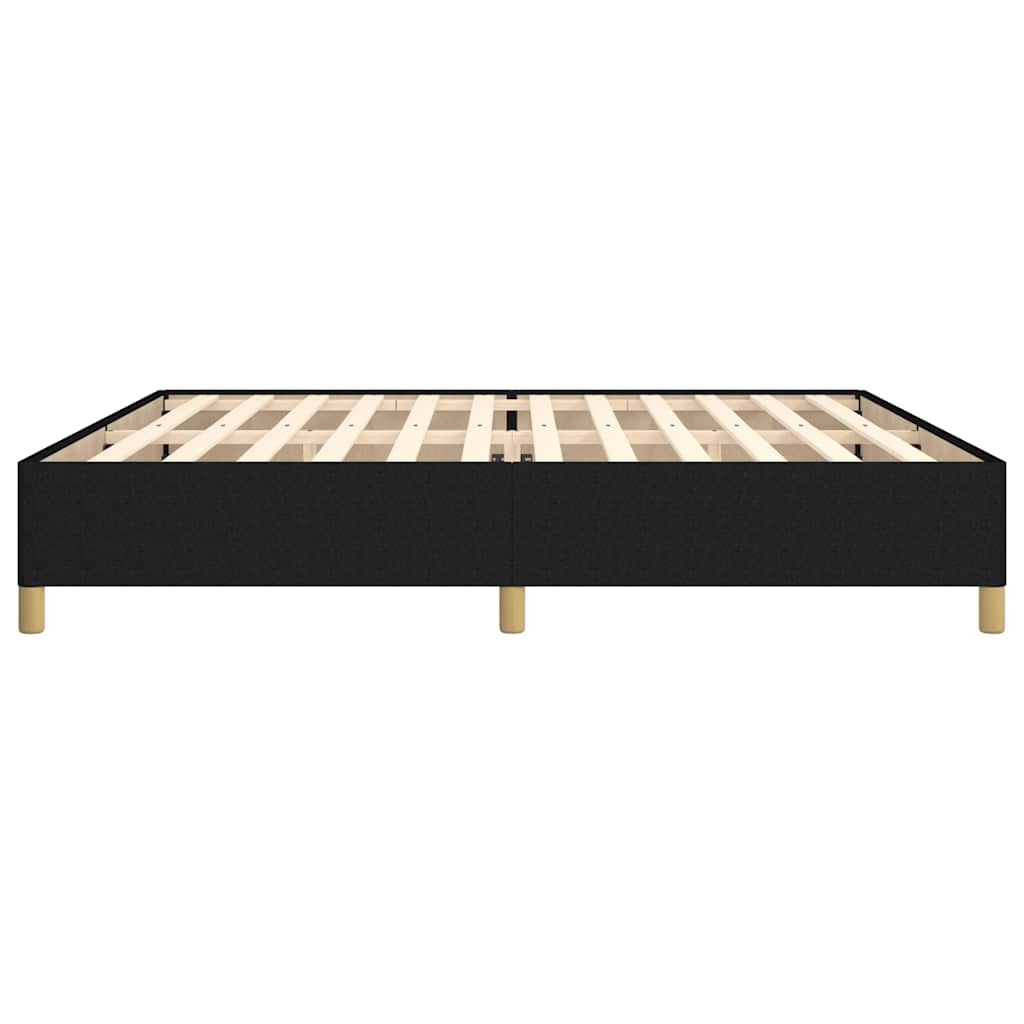 Bettgestell ohne Matratze Schwarz 200x200 cm Stoff