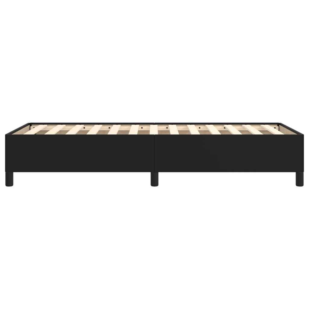 Bettgestell Schwarz 80x200 cm Kunstleder