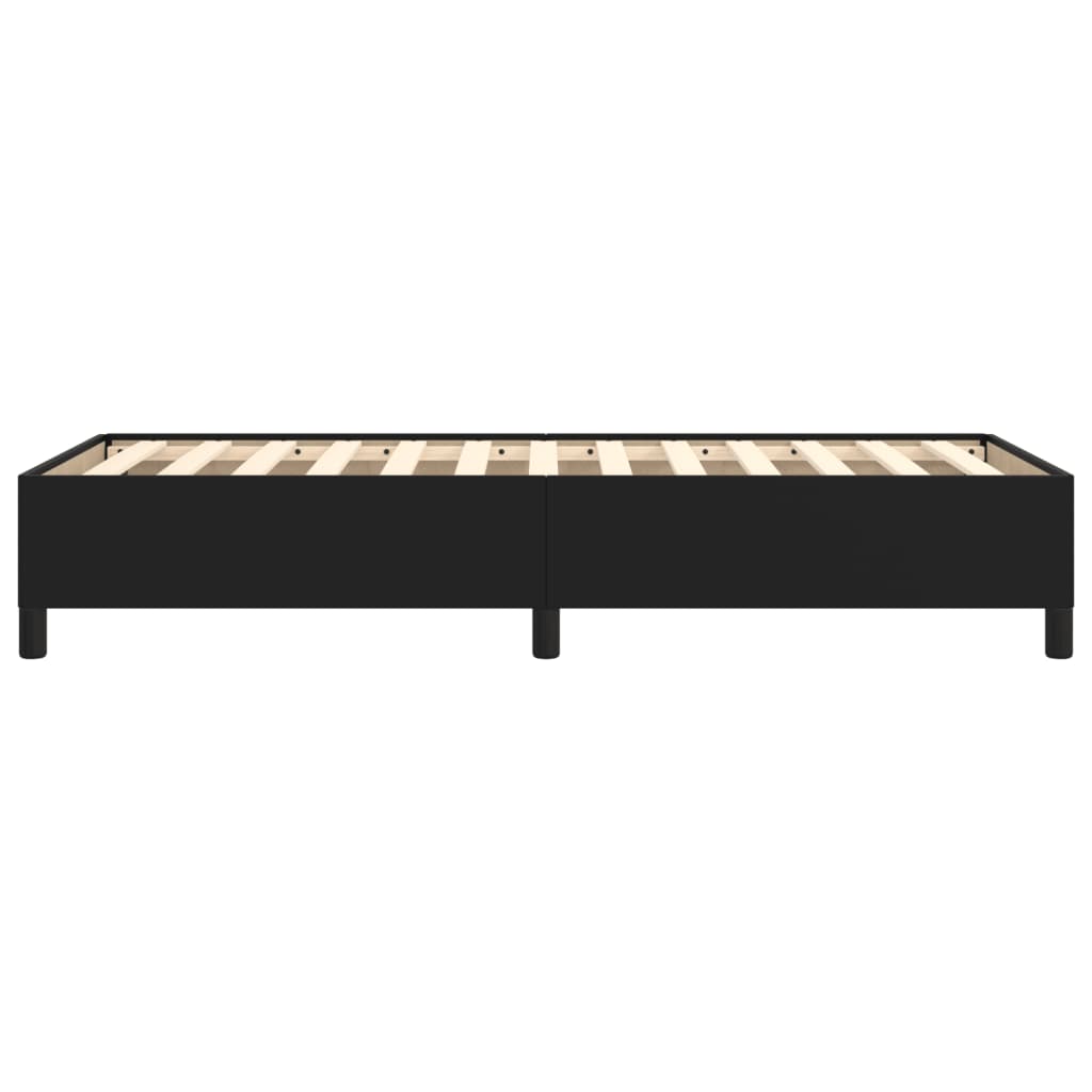 Bettgestell Schwarz 90x190 cm Kunstleder