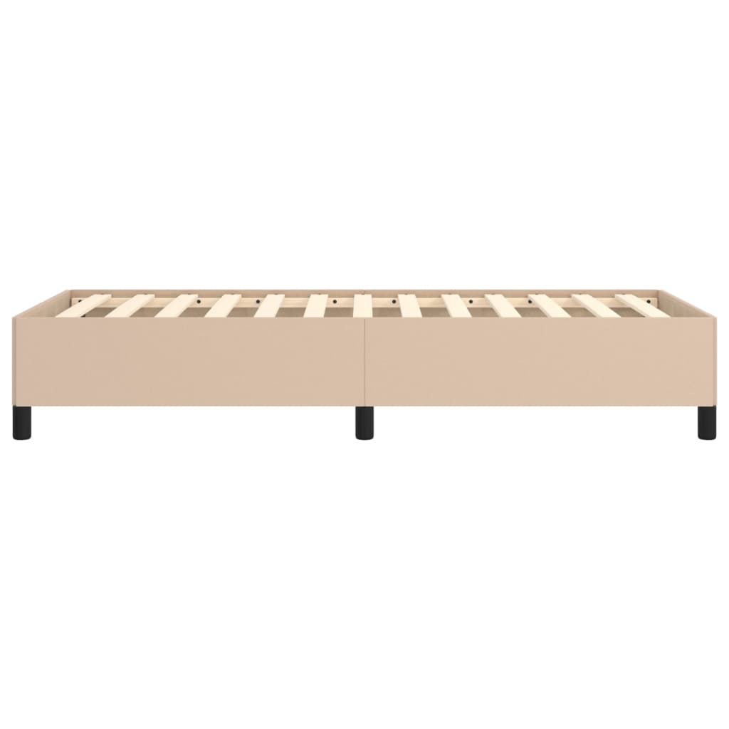 Bettgestell Cappuccino-Braun 90x200 cm Kunstleder