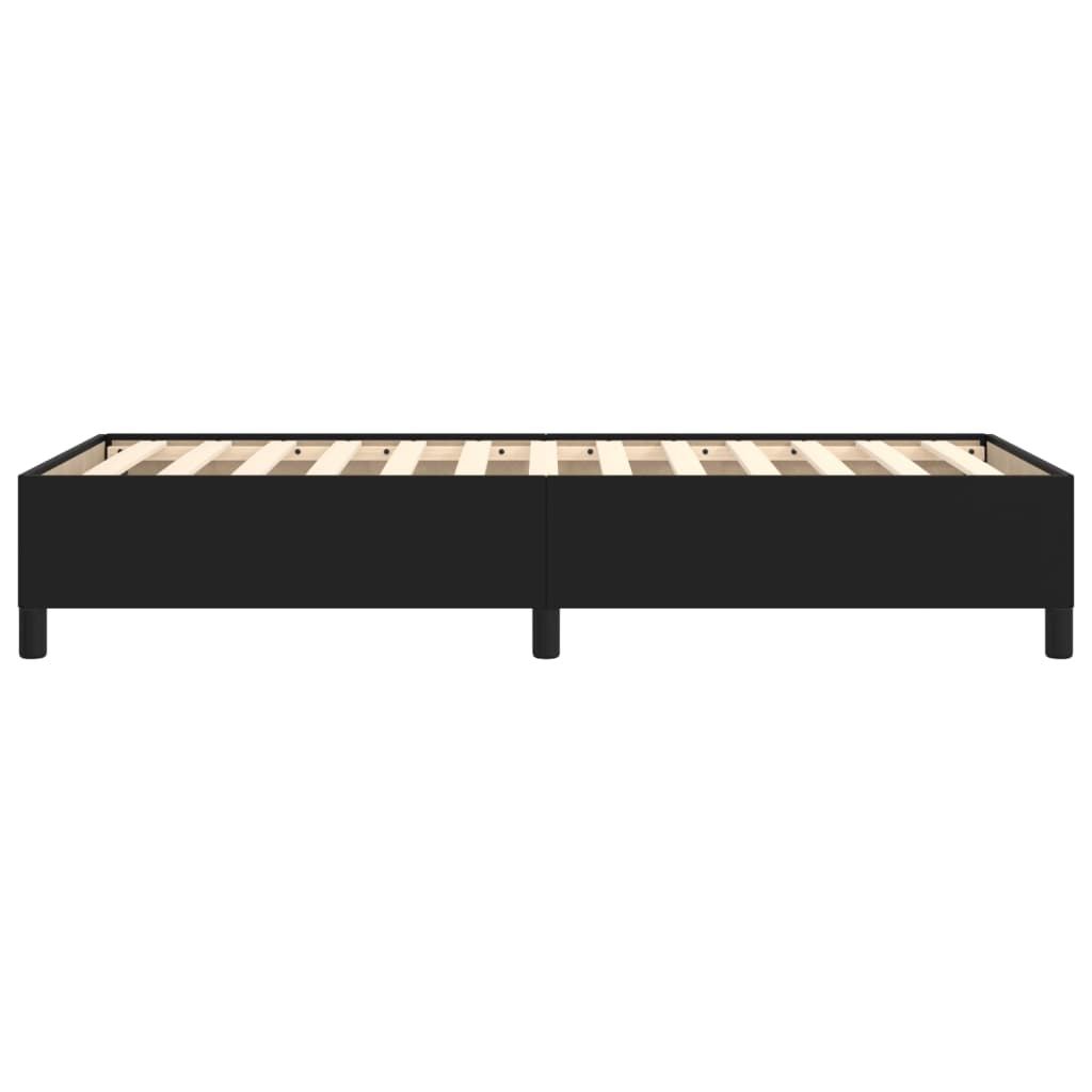 Bettgestell Schwarz 100x200 cm Kunstleder