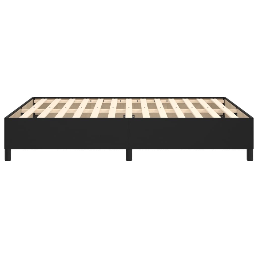 Bettgestell Schwarz 140x200 cm Kunstleder
