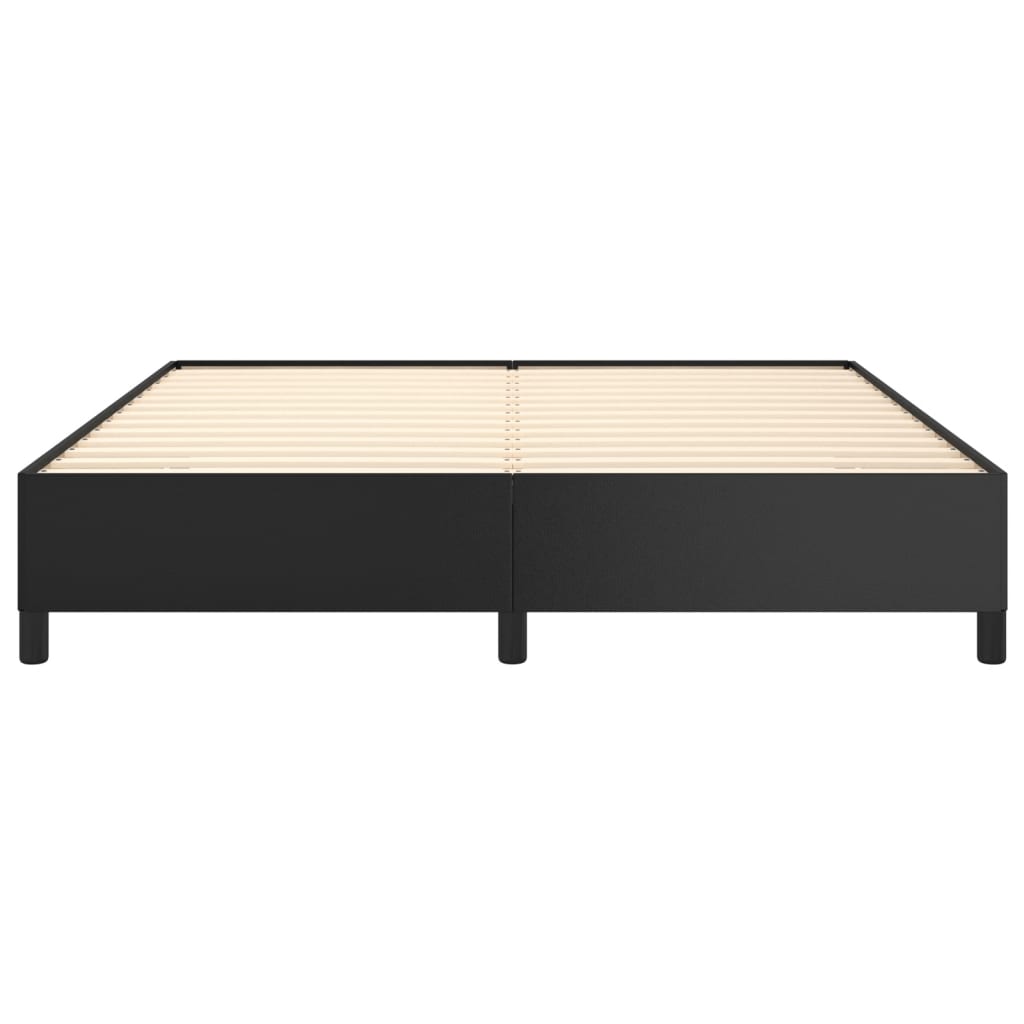 Bettgestell Schwarz 180x200 cm Kunstleder