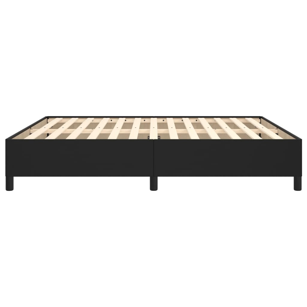 Bettgestell Schwarz 180x200 cm Kunstleder