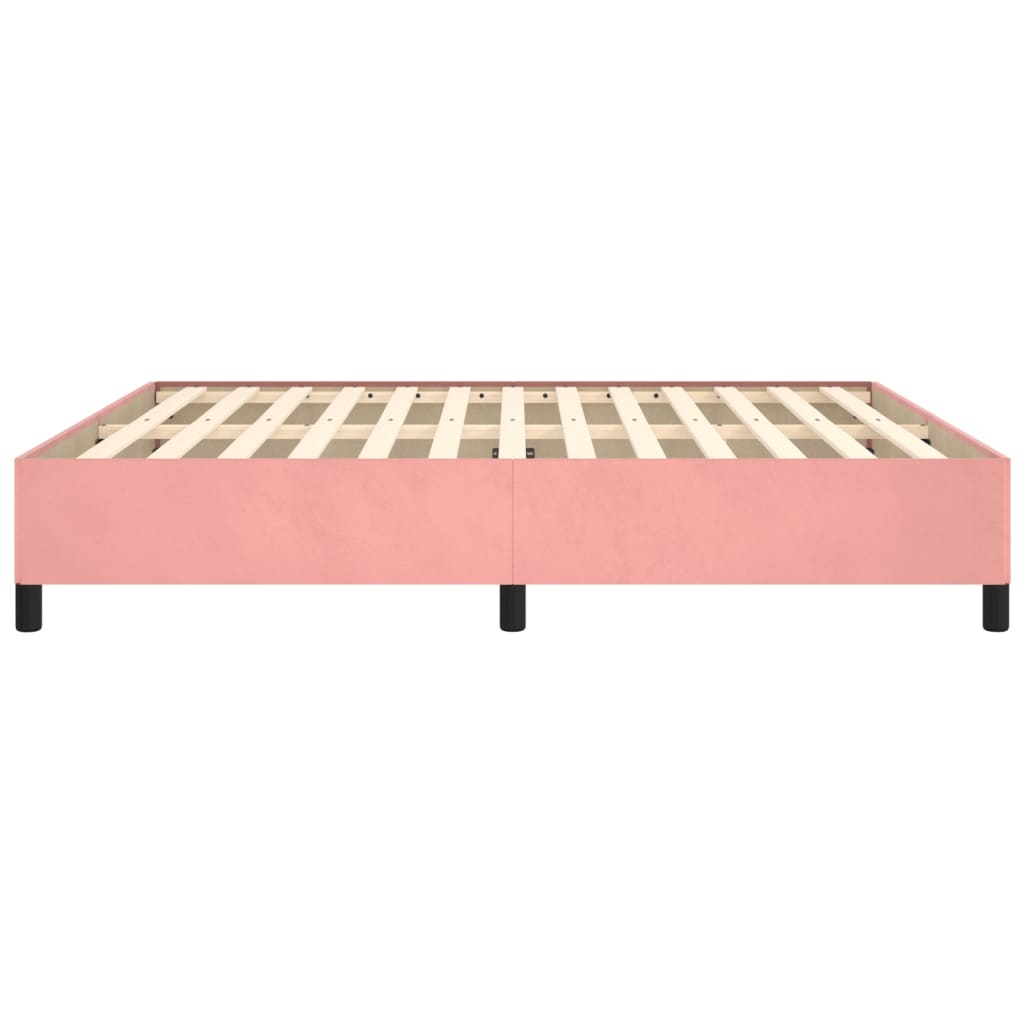 Bettgestell Rosa 160x200 cm Samt