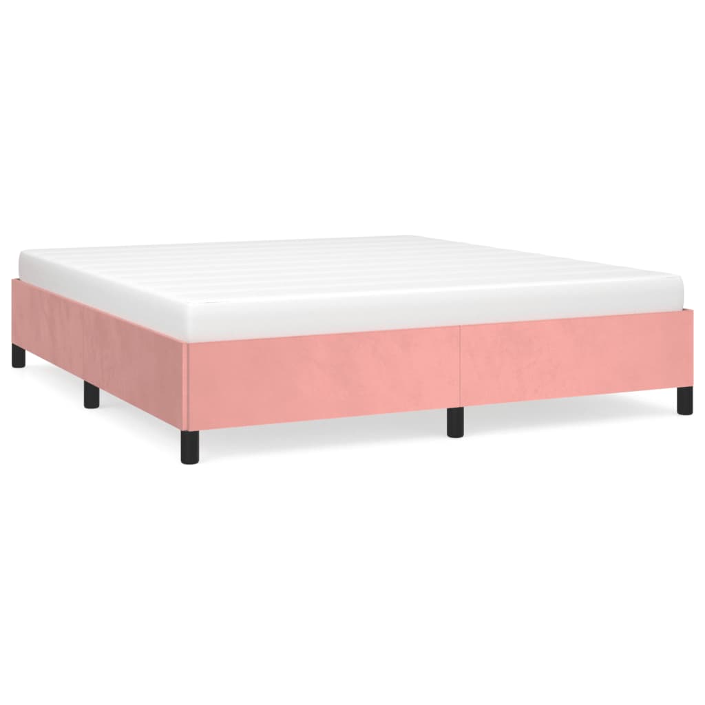 Bettgestell Rosa 180x200 cm Samt