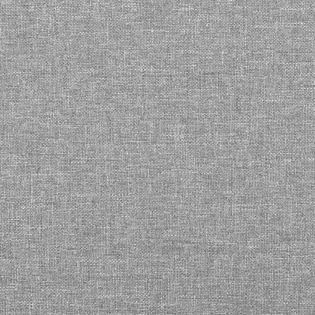 Bettgestell ohne Matratze Hellgrau 120x200 cm Stoff
