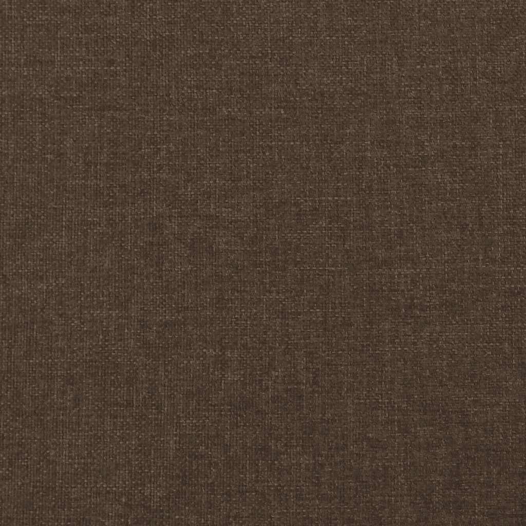 Bettgestell ohne Matratze Dunkelbraun 120x200 cm Stoff