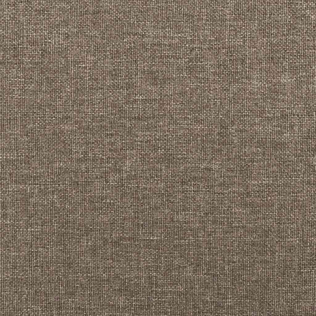 Bettgestell ohne Matratze Taupe 120x200 cm Stoff