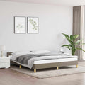 Bettgestell ohne Matratze Taupe 180x200 cm Stoff