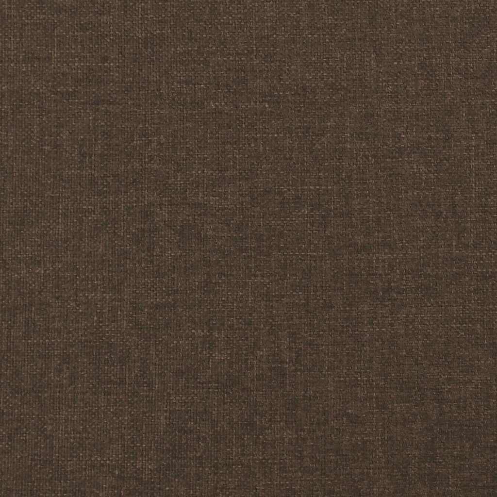 Bettgestell ohne Matratze Dunkelbraun 200x200 cm Stoff