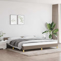 Bettgestell ohne Matratze Taupe 200x200 cm Stoff
