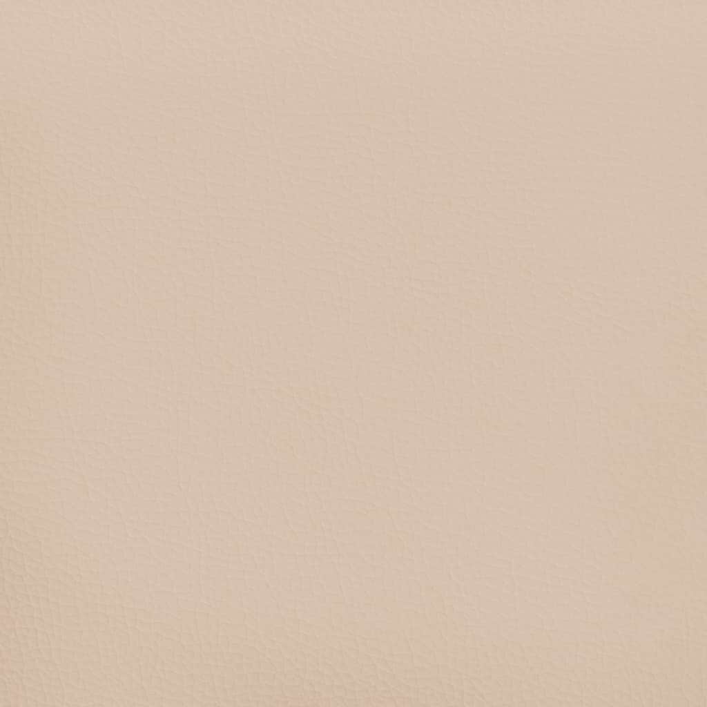 Bettgestell mit Kopfteil ohne Matratze Cappuccino 120x200 cm