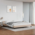 Bettgestell mit Kopfteil ohne Matratze Cappuccino 180x200 cm