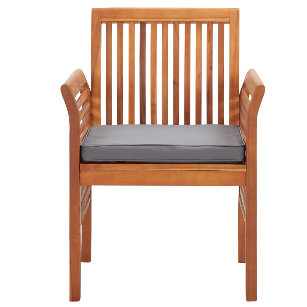 Garten-Essstühle mit Kissen 8 Stk. Massivholz Akazie