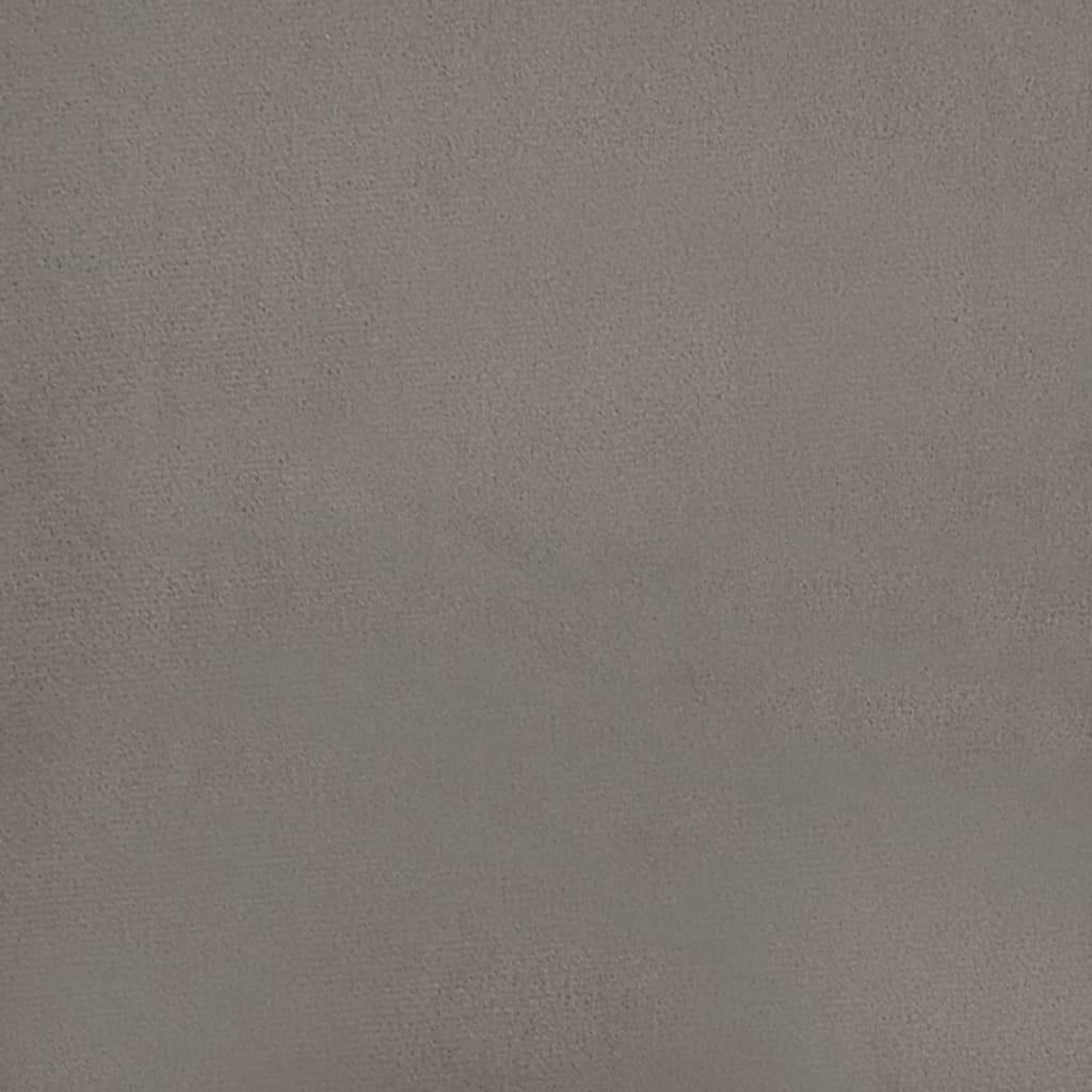 2-Sitzer-Sofa Hellgrau 120 cm Samt