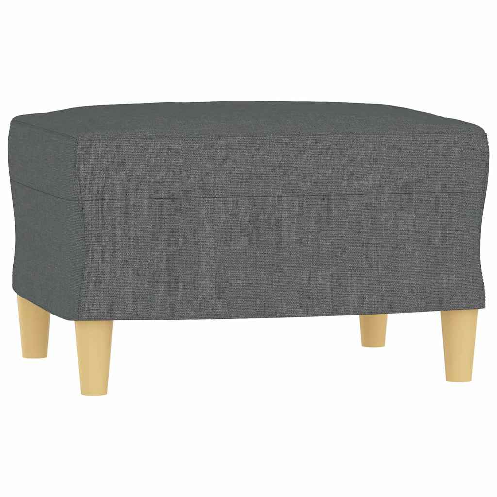 Fußhocker Dunkelgrau 60x50x41 cm Stoff