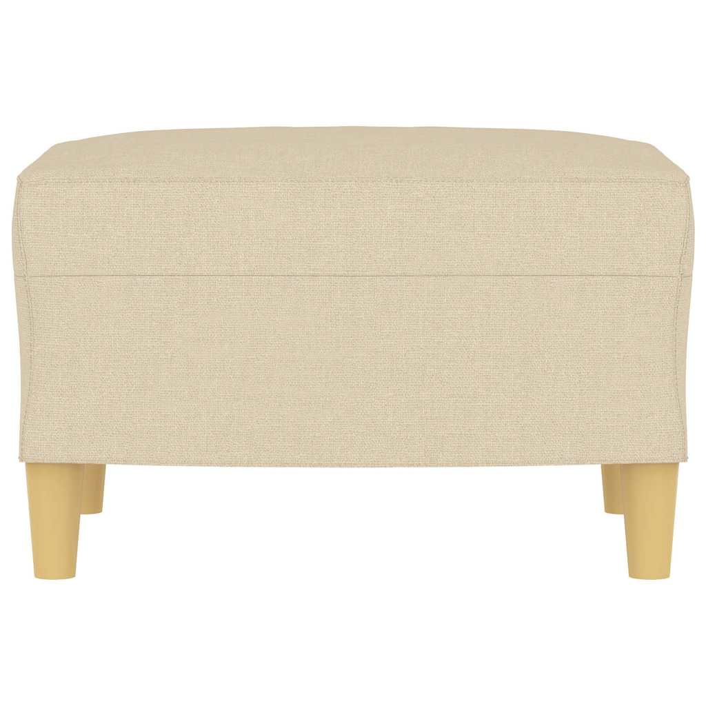 Fußhocker Creme 60x50x41 cm Stoff