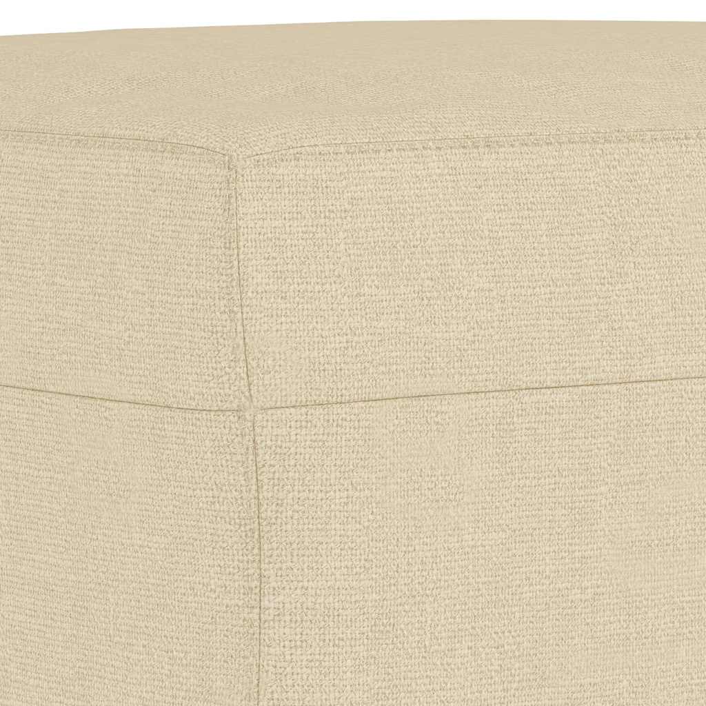 Fußhocker Creme 60x50x41 cm Stoff