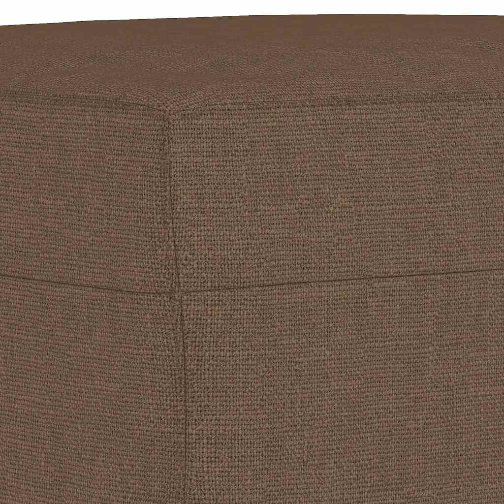 Fußhocker Braun 60x50x41 cm Stoff