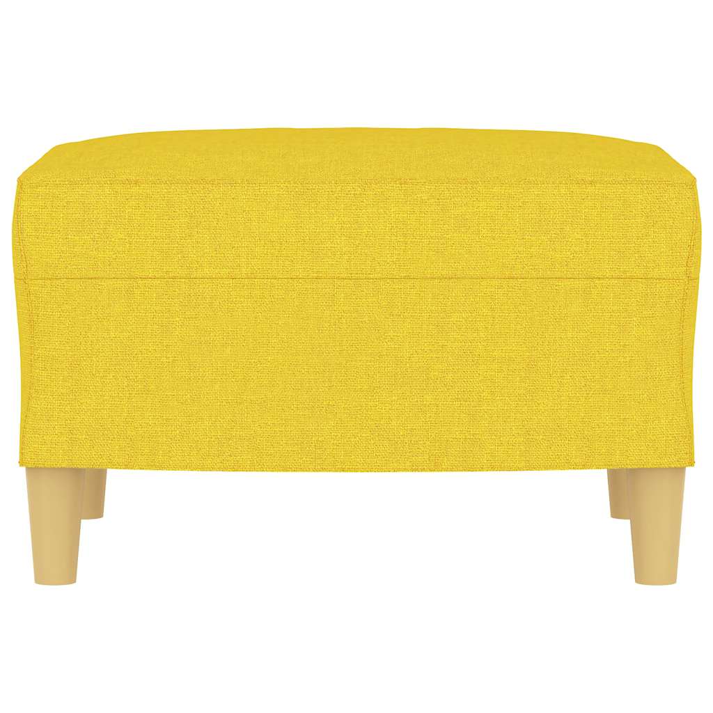 Fußhocker Hellgelb 60x50x41 cm Stoff