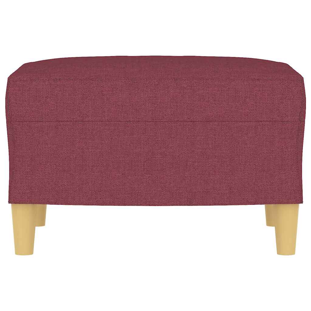 Fußhocker Weinrot 60x50x41 cm Stoff
