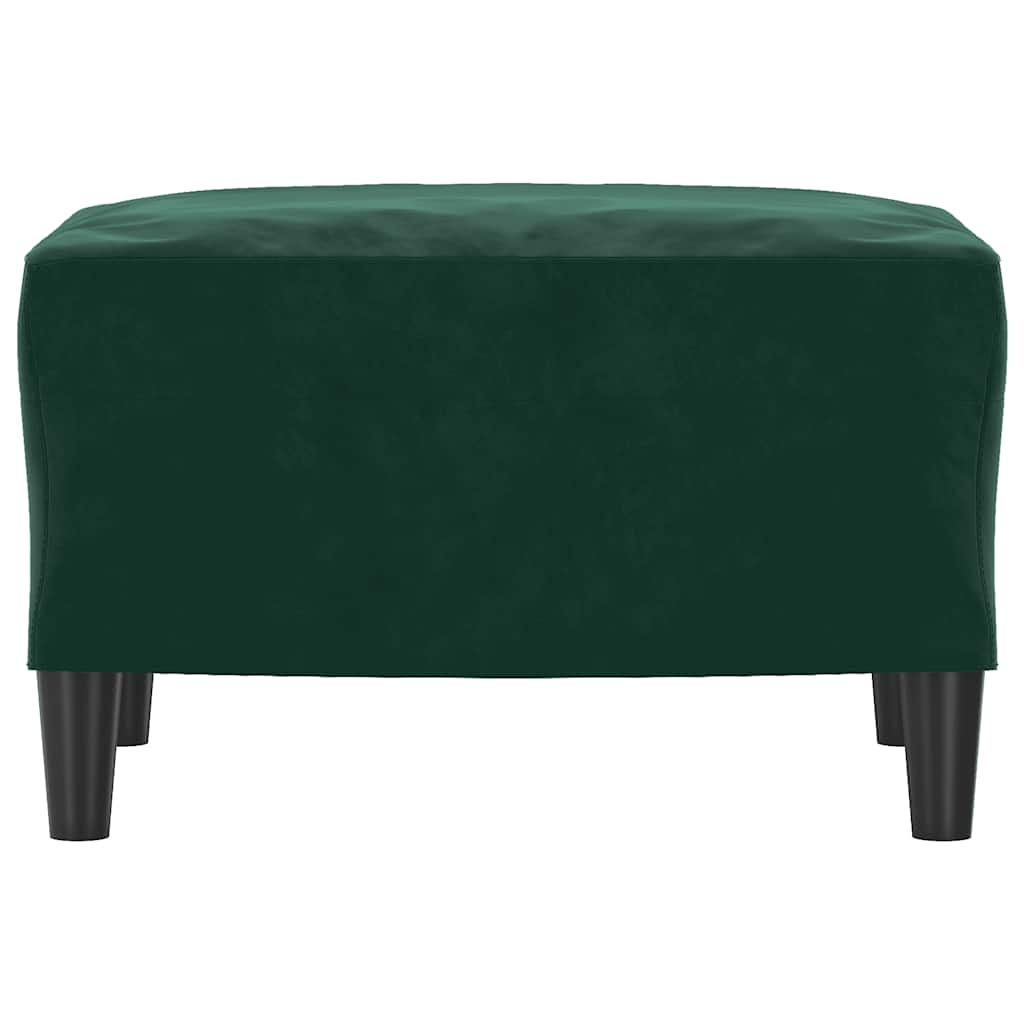 Fußhocker Dunkelgrün 60x50x41 cm Samt