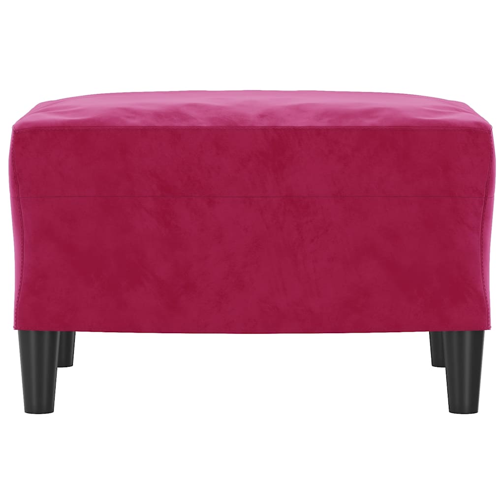 Fußhocker Weinrot 60x50x41 cm Samt