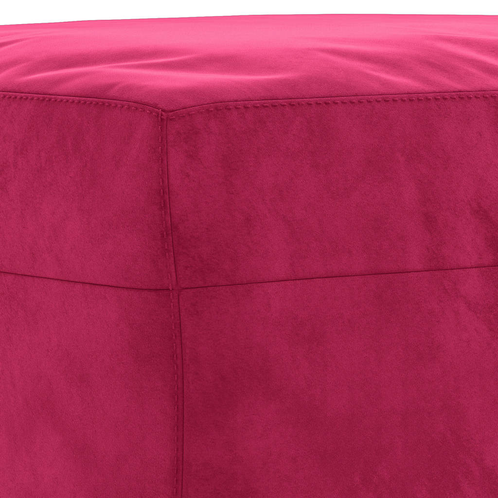 Fußhocker Weinrot 60x50x41 cm Samt