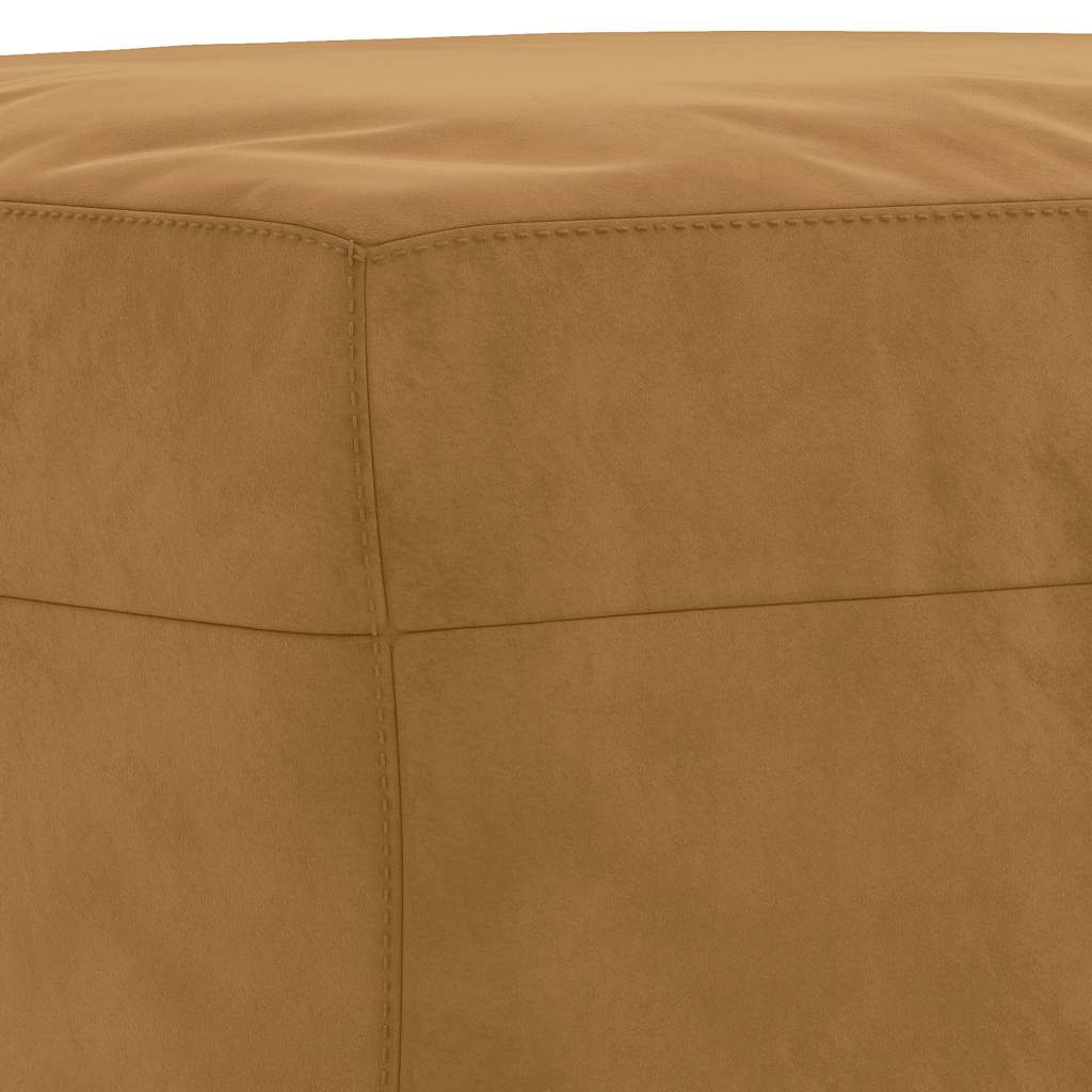 Fußhocker Braun 60x50x41 cm Samt