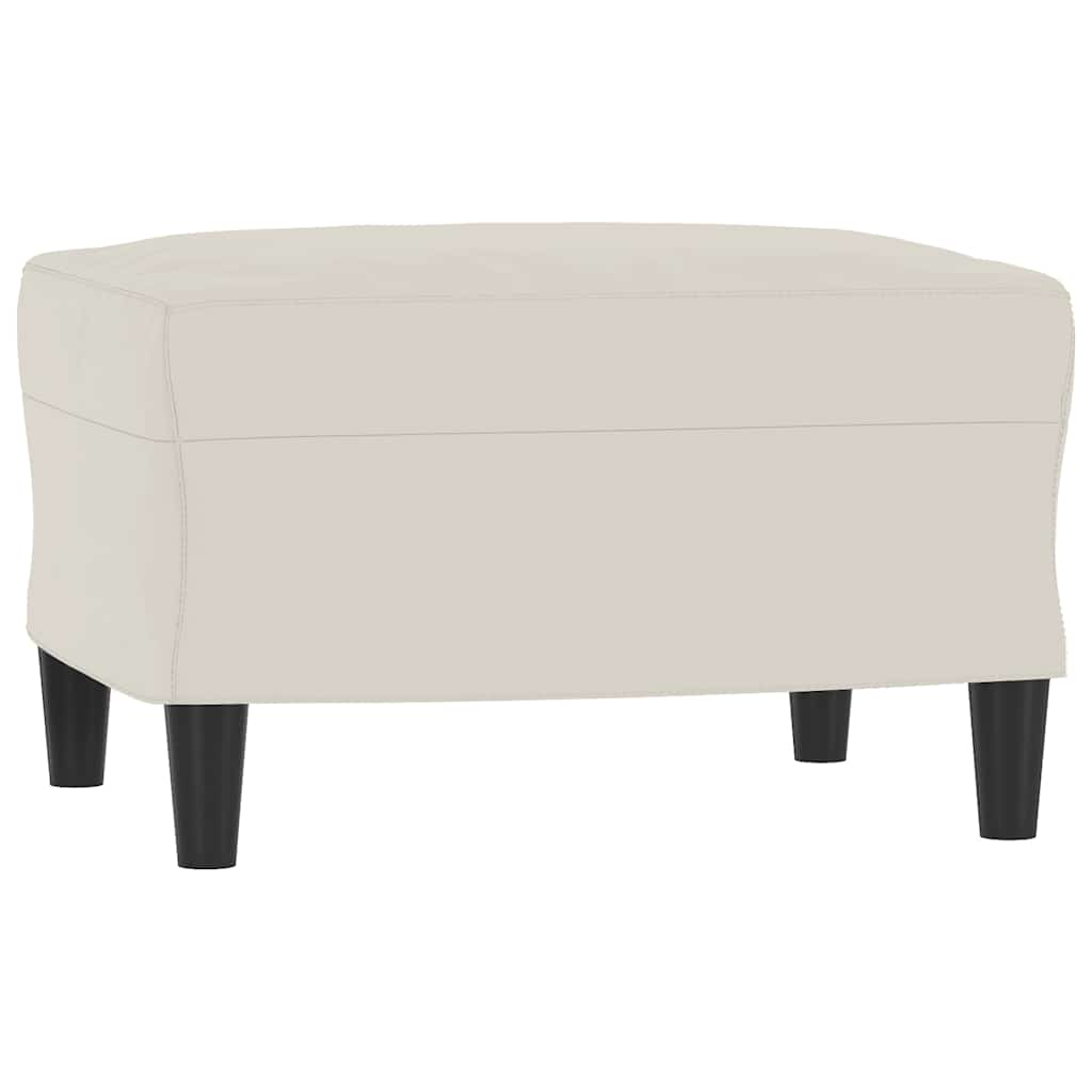 Fußhocker Creme 60x50x41 cm Samt