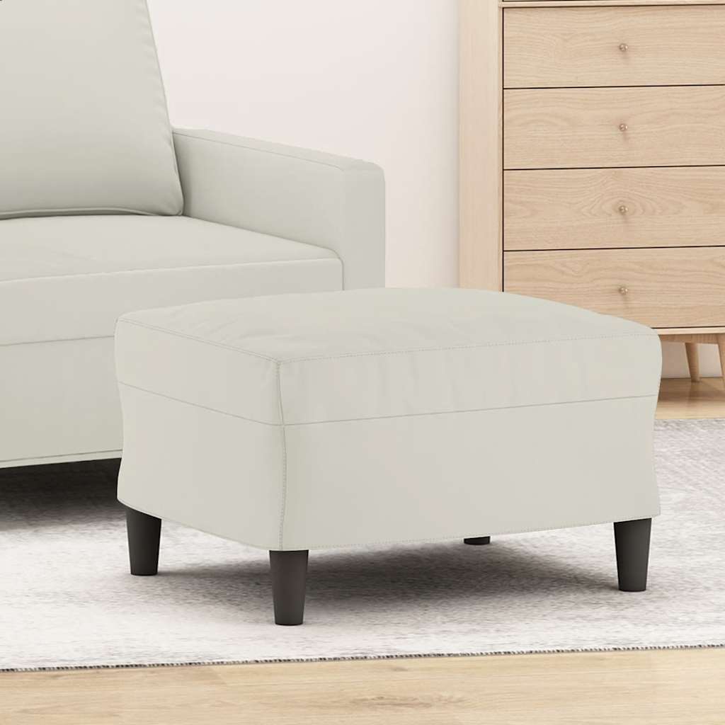 Fußhocker Creme 60x50x41 cm Samt
