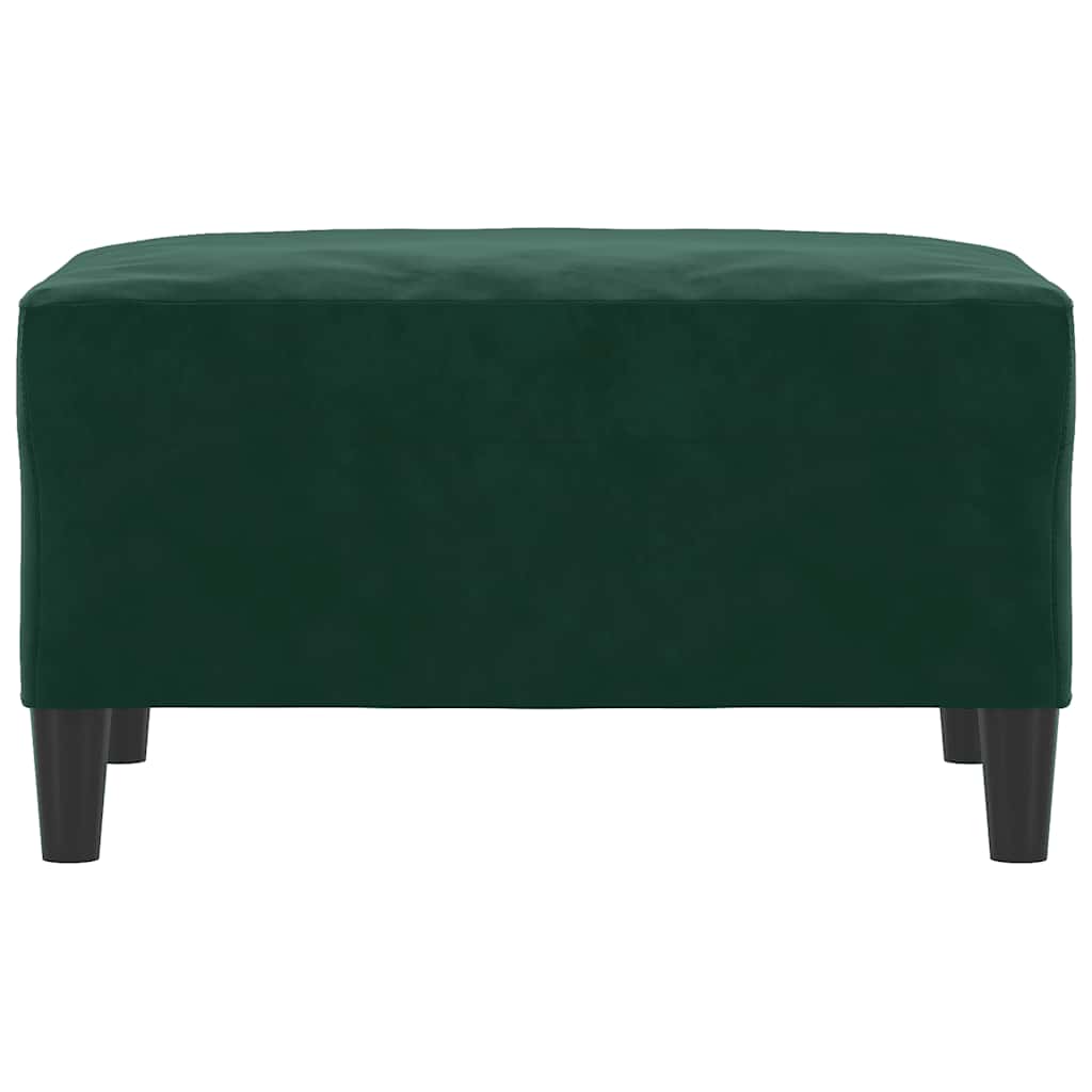 Fußhocker Dunkelgrün 70x55x41 cm Samt