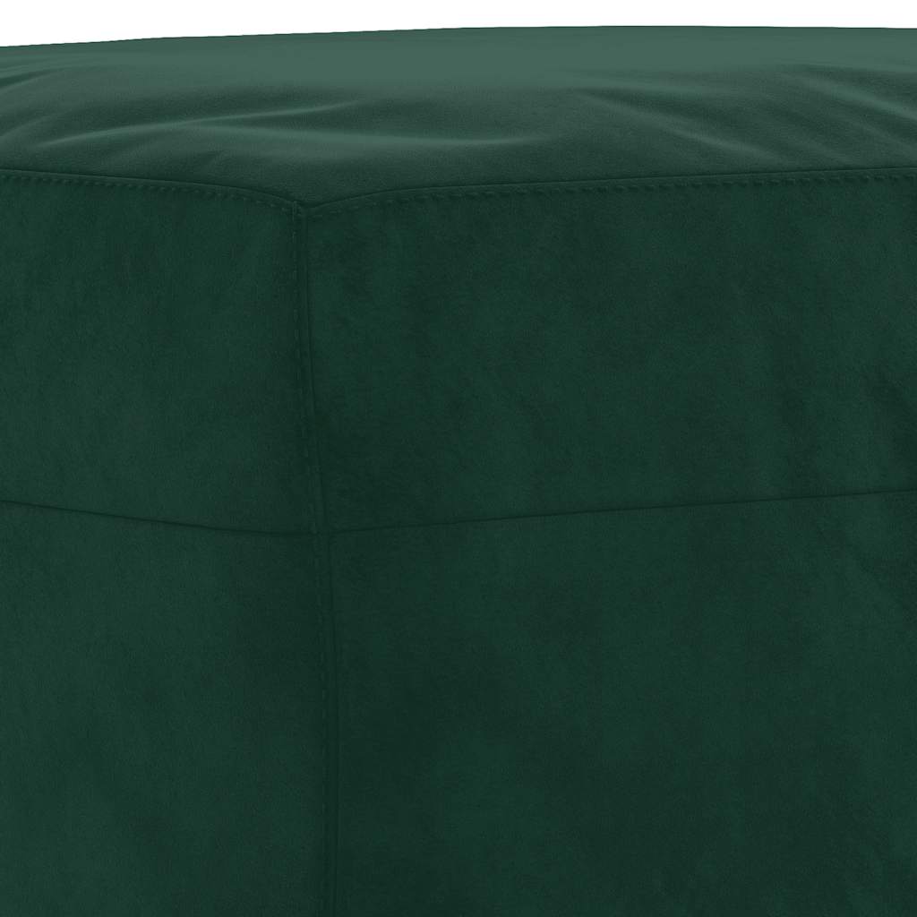 Fußhocker Dunkelgrün 70x55x41 cm Samt