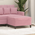 Fußhocker Rosa 70x55x41 cm Samt