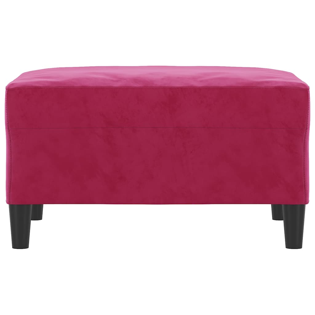 Fußhocker Weinrot 70x55x41 cm Samt
