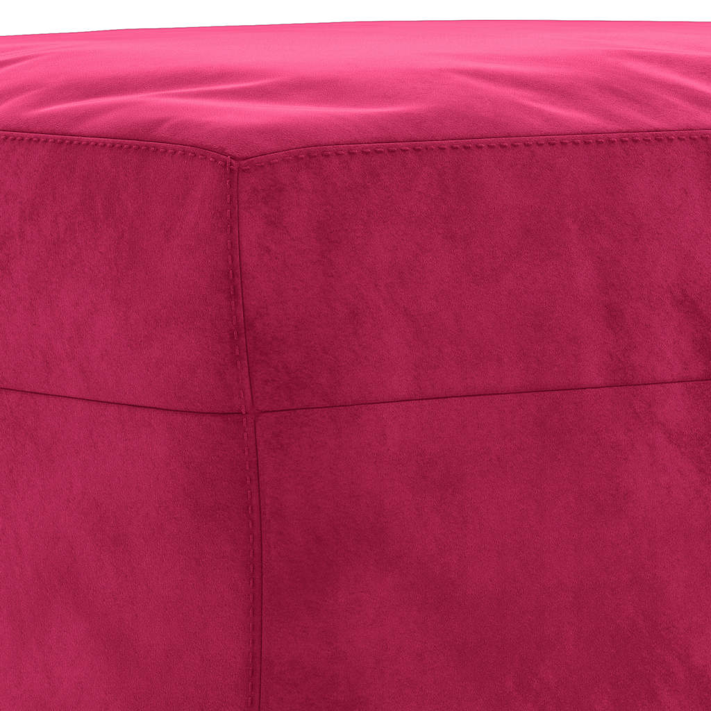 Fußhocker Weinrot 70x55x41 cm Samt