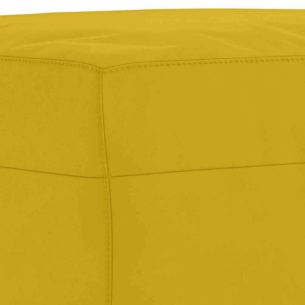 Fußhocker Gelb 70x55x41 cm Samt