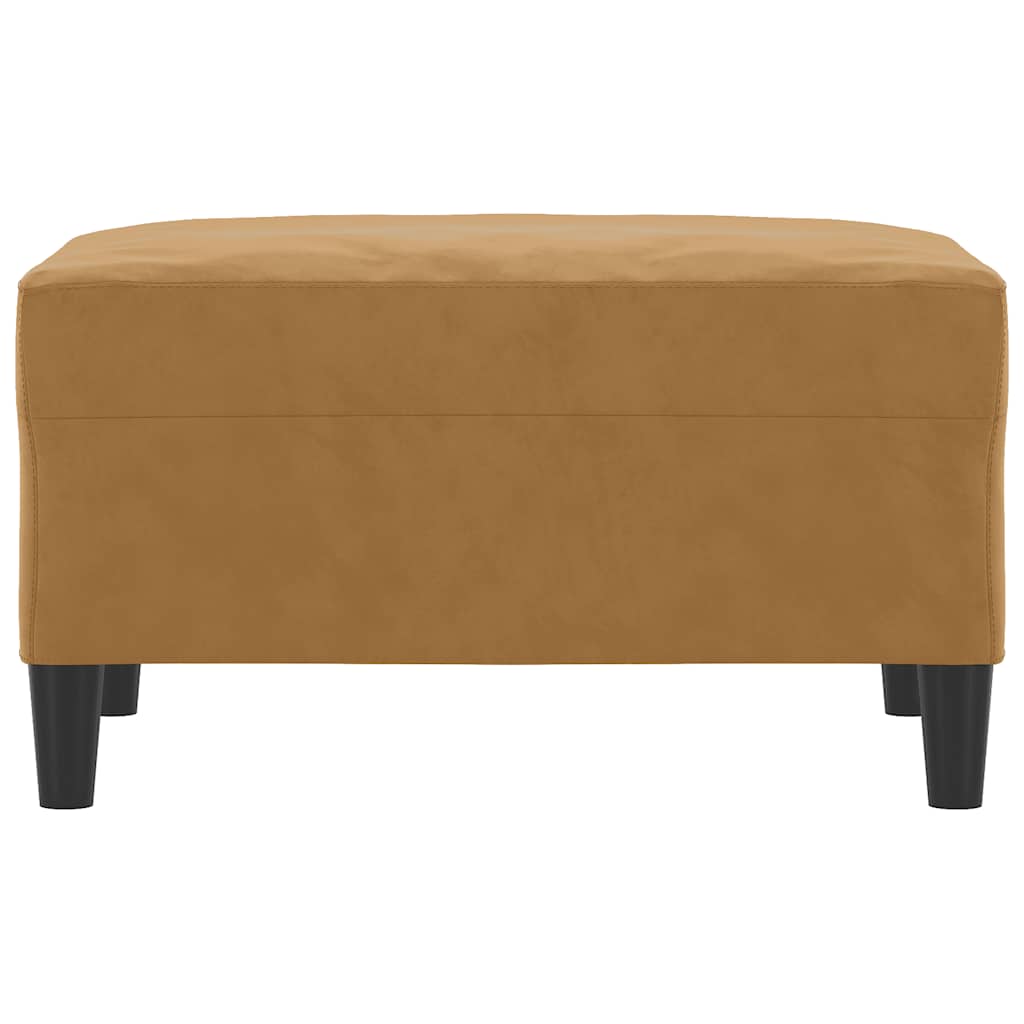 Fußhocker Braun 70x55x41 cm Samt