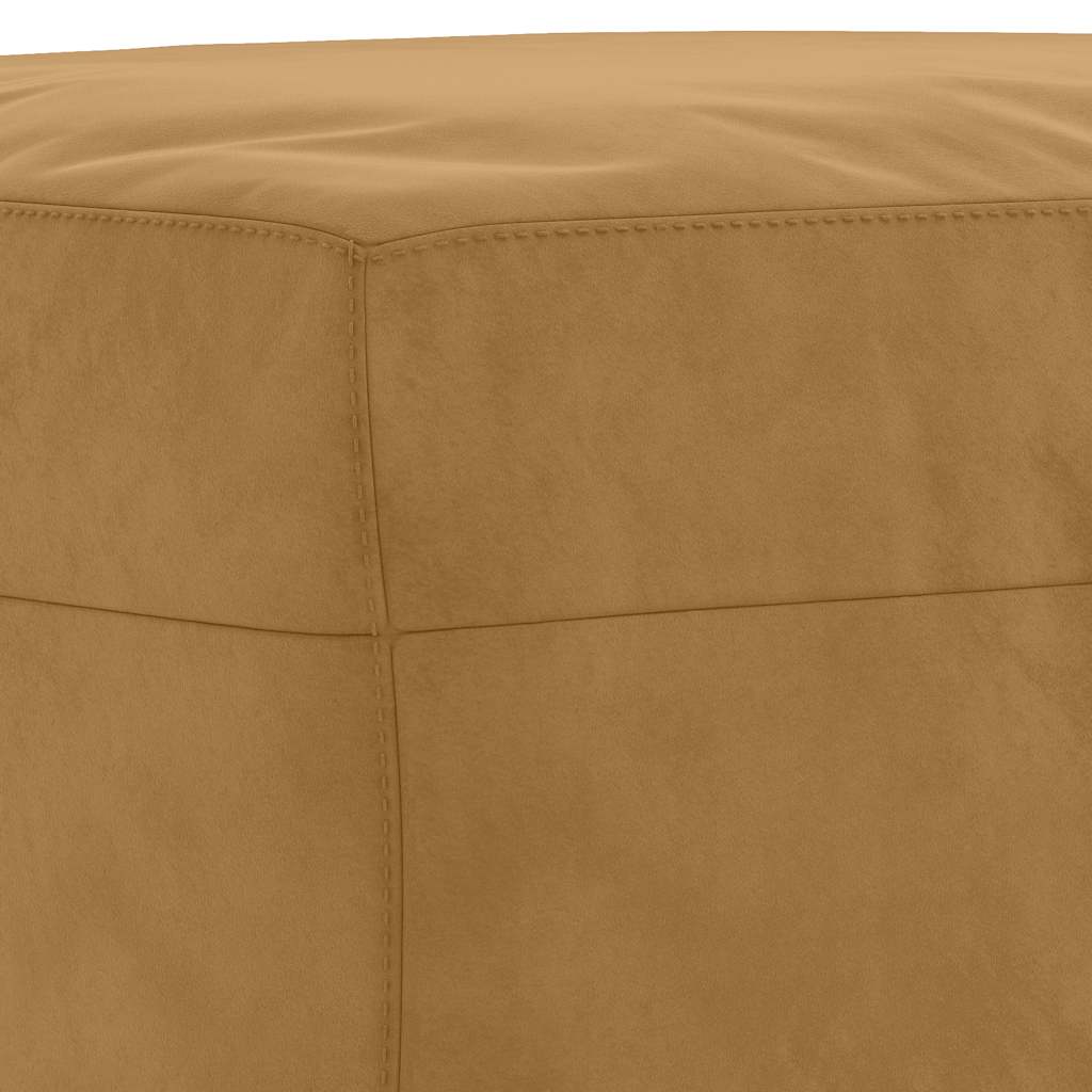 Fußhocker Braun 70x55x41 cm Samt