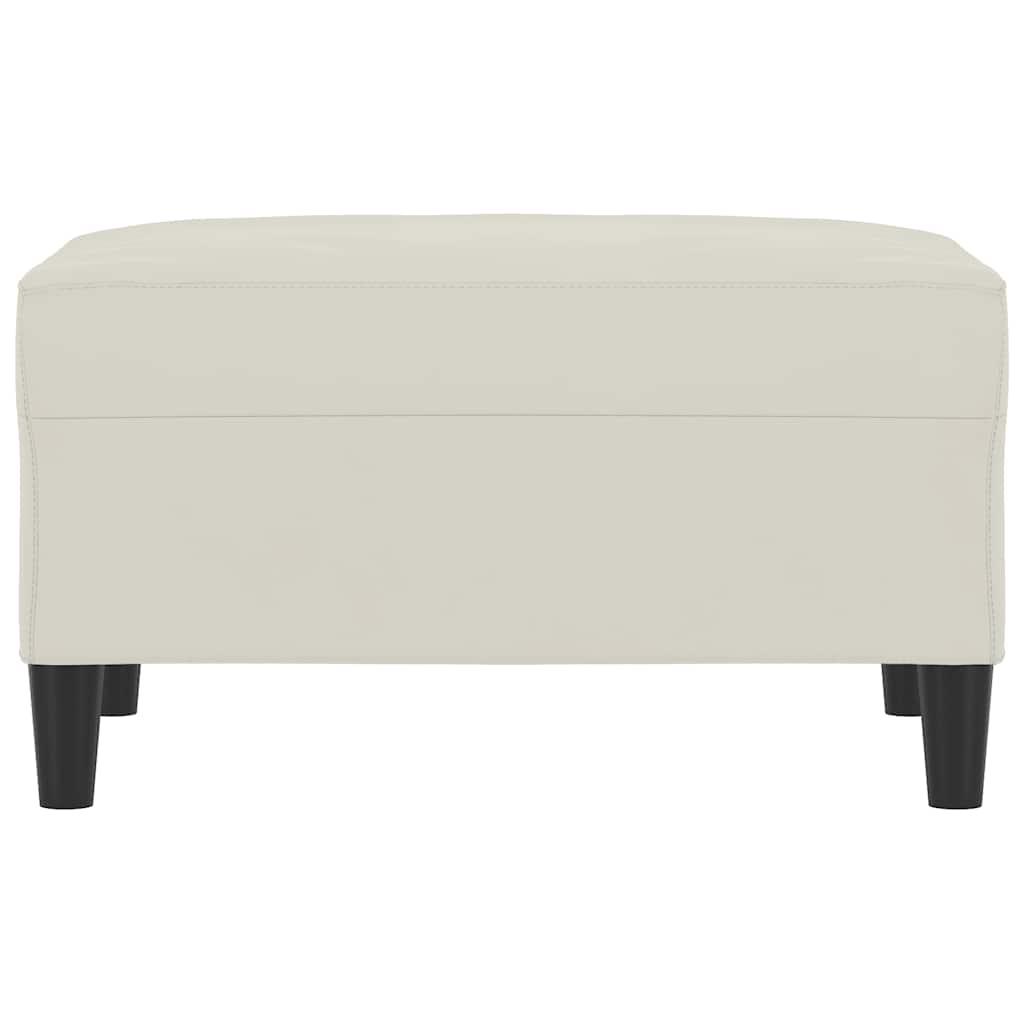 Fußhocker Creme 70x55x41 cm Samt