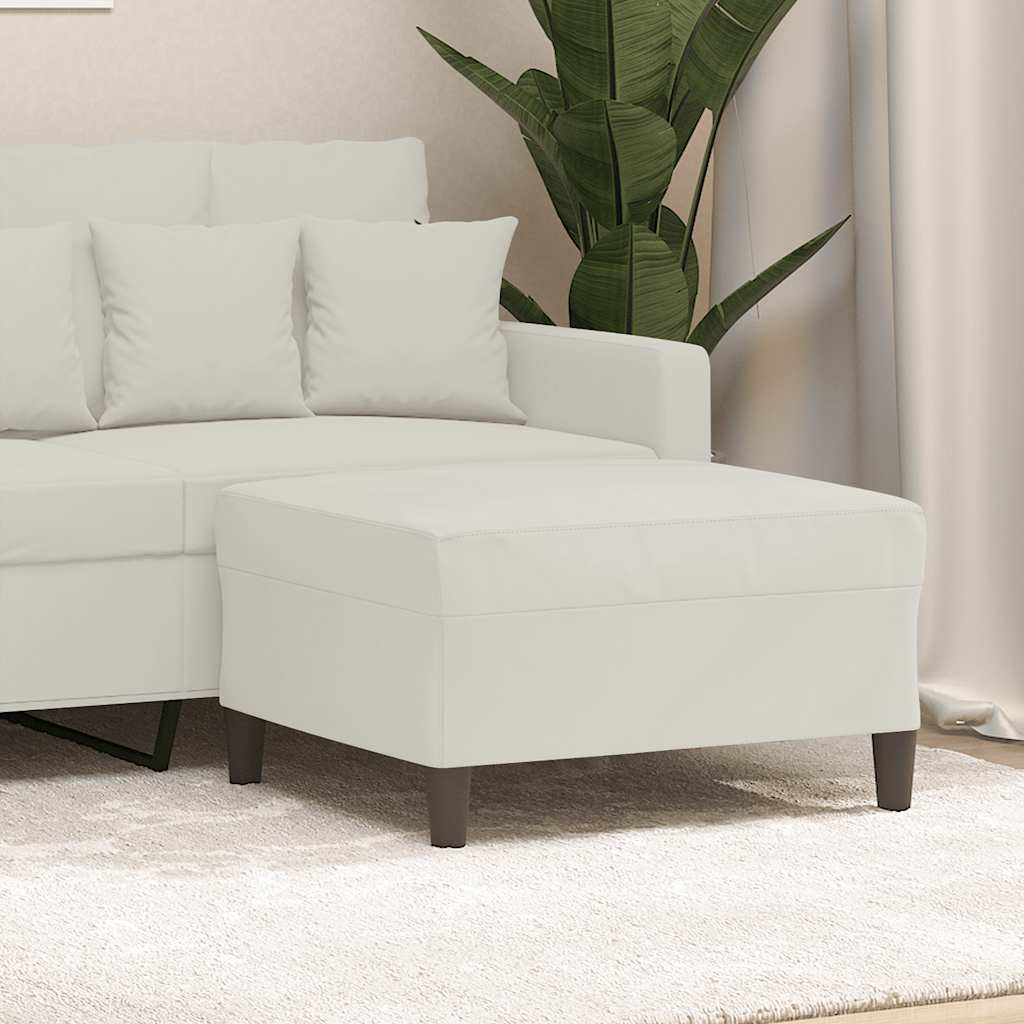 Fußhocker Creme 70x55x41 cm Samt