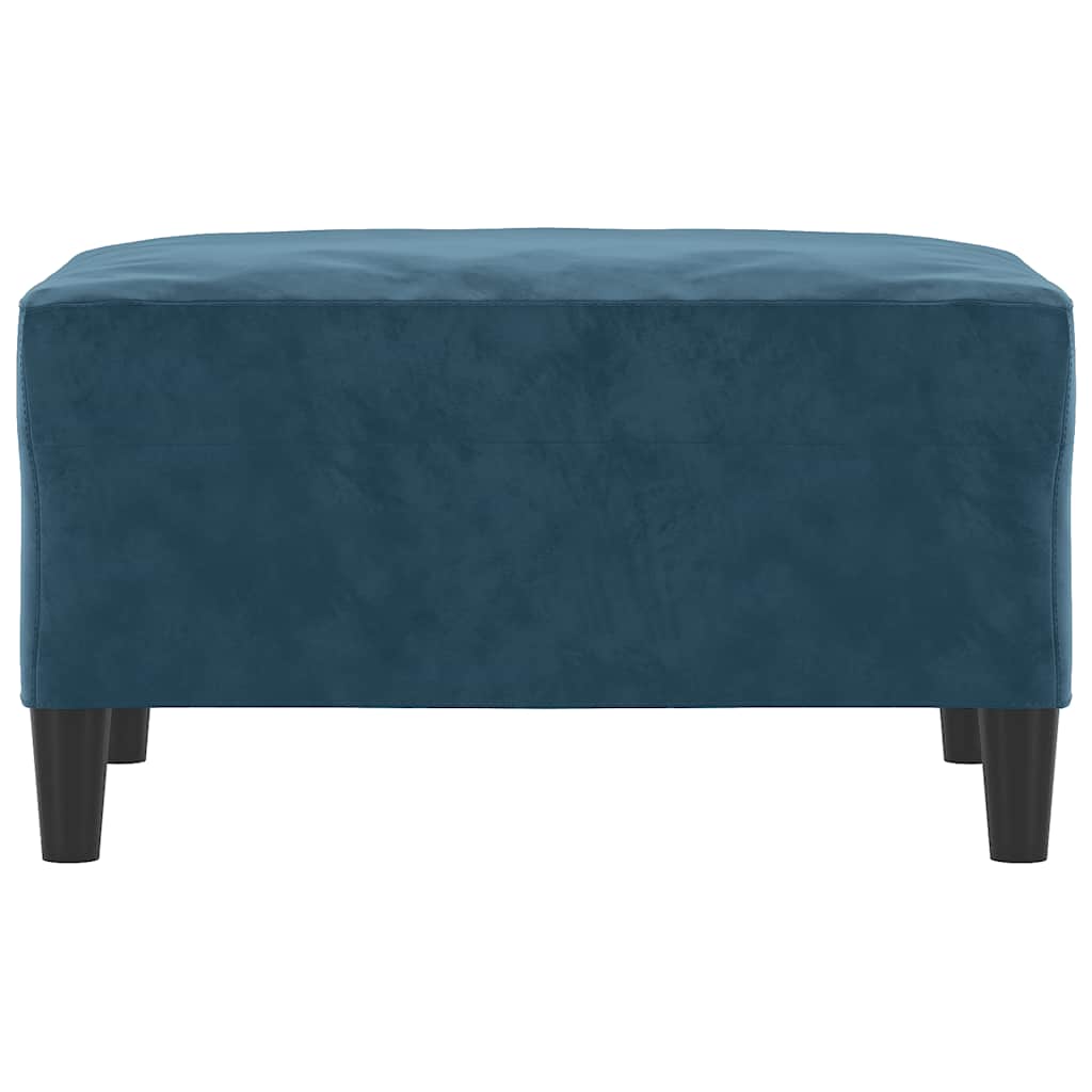 Fußhocker Blau 70x55x41 cm Samt
